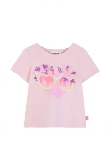 Футболка, украшенная пайетками Billieblush, розовый