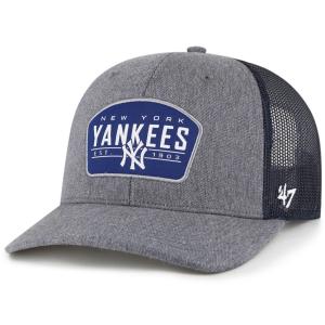 Мужская кепка Snapback темно-серого/темно-синего цвета '47 New York Yankees Slate Trucker