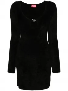 Платье M-Coleen с логотипом DIESEL, черный