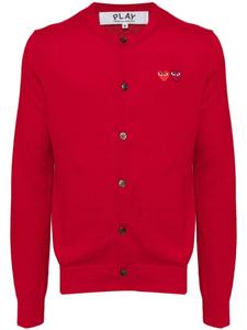 Comme Des Garçons Play кардиган с вышивкой, красный