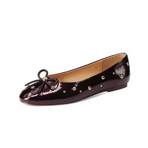 Повседневные однобортные туфли женские Hongyanglin, Burgundy