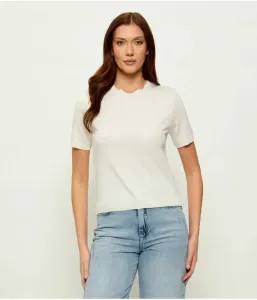 Футболка slim fit Patrizia Pepe, экрю