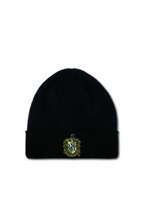 Вязаная шапка Гарри Поттер - Логотип Хаффлпаффа LOGOSHIRT, черный