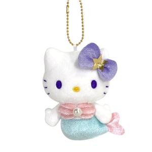 Sanrio Браслет с подвеской Kitty/Hello Kitty, коллекция Mermaid, плюшевая кукла Blue Dolls высотой 10,5 см