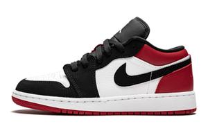 Кроссовки Air Jordan 1 Low Black Toe GS