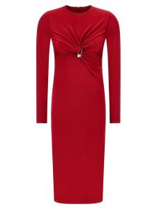 Платье с булавками VERSACE, красный