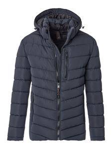 Базовая стеганая куртка синего цвета Casa moda