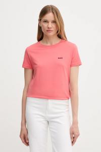 Хлопковая футболка c esogo 1 BOSS Orange, оранжевый