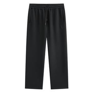 PEACEBIRD MEN Черные прямые повседневные брюки мужские