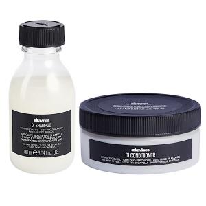 Набор для всех типов волос: шампунь, 90 мл + кондиционер, 75 мл Davines Oi oil