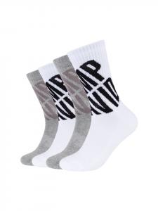 CAMP DAVID Набор из 4 мягких носков белого цвета