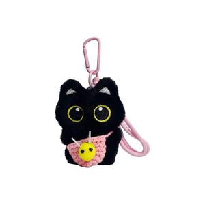 XIWANTONG Очаровательные маленькие черные кошки плюшевый кулон высота 10см