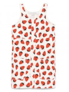 Платье с принтом Stella McCartney Kids, белый