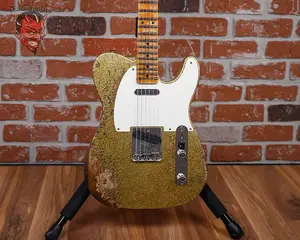 Fender Custom Shop LR25 1957 Telecaster Super Heavy Relic с золотым блеском Aged 2025, с чехлом OHSC