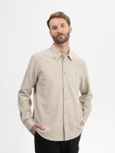 Рубашка на пуговицах классического кроя MELA Sahel, бежевый