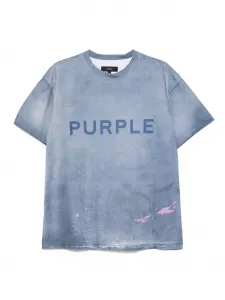 Хлопковая футболка Purple Brand, синий