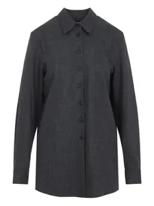 Шерстяная рубашка KHAITE, серый