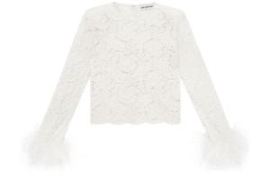 Self-portrait Автопортрет Вязаный свитер Женский Слоновая кость Белый