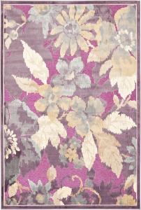 Ковер SAFAVIEH, 122 x 171 см, Paradise Collection, Purple & Fuchsia, цветочный вискозный дизайн, идеально для помещений с высокой проходимостью: прихожая, гостиная, спальня (PAR148-880)