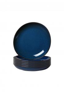 Голубые плоские тарелки ø 27 см 6 шт Lave Like By Villeroy & Boch
