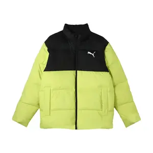 Пуховик мужской лаймово-зеленый Puma