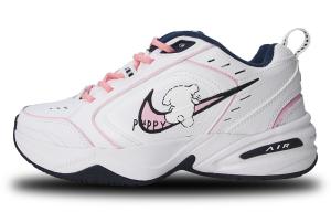 Кроссовки Nike Air Monarch 4 Chunky Sneakers Unisex Low-top Pink/Black/White, белый