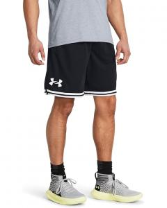 Шорты Under Armour 10-Inch Perimeter Basketball Shorts, черный/белый
