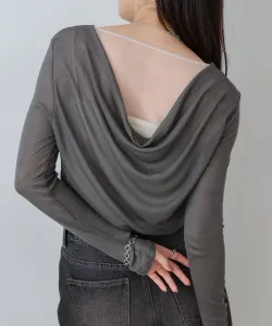 Топ с драпировкой на спине