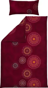Постельное белье Erwin Müller бордо 1x 135x200 см + 1x 40x80 см