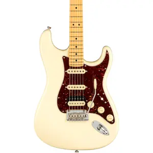 Электрогитара Fender American Professional II Stratocaster HSS с грифом из клена, олимпийский белый