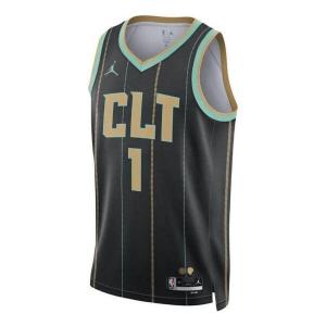 Майка Air Jordan Dri-FIT NBA Charlotte Hornets Lamelo Ball City Edition 2022/23 Swingman Jersey, черный