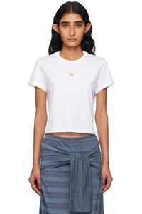 Детская футболка Baby fox Maison Kitsuné, белый