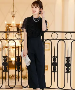 Платье-брюки, платье для вечеринки в знак благодарности, платье для мамы, свадебное платье, вечернее платье, платье для приглашения, платье для особого случая, платье для встречи выпускников Pourvous, цвет Navy