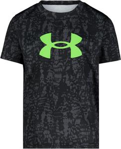 Футболка Under Armour для мальчиков, с круглым вырезом, легкая и дышащая, Black