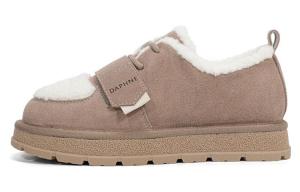 Женские зимние ботинки DAPHNE низкие на липучке, бежевый