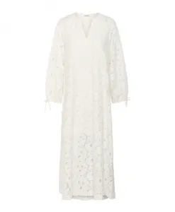 Длинное платье с кружевной отделкой Soaked In Luxury, белый