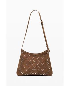 Женская сумка среднего размера из искусственной кожи с вырезом Desigual, Camel