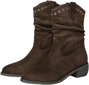 Женские стильные ретро ботильоны с зауженным носком, с толстой подошвой, повседневные и прочные, доступны больших размеров Fusecottc, Coffee Color