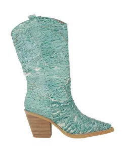 Ботильоны с вышивкой Alma En Pena, зеленый