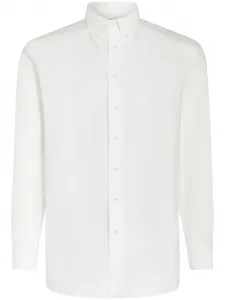 Рубашка с вышивкой Pegaso Etro, белый