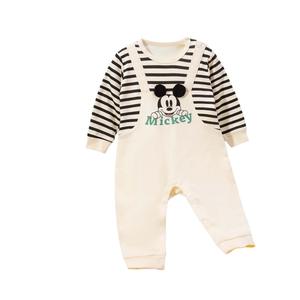 Disney Боди Mickey Series в черно-белую полоску для младенцев и малышей