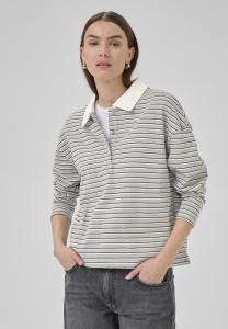 Поло My Essential Wardrobe KLARA, Peal Blue Striped/Light Grey