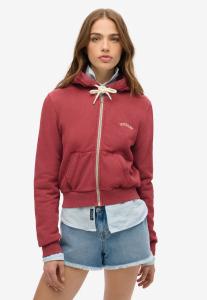 Толстовка Superdry & Co Zip-up sweatshirt, Bordeaux Red/Red