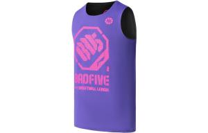 Баскетбольная майка Badfive мужская флуоресцентная сине-фиолетово-черная Lining, черный