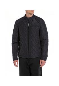 Стеганая куртка с двойной застежкой-кнопкой Replay, синий