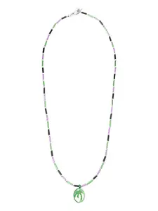 Ожерелье с бусинами и мотивом пальмы Palm Angels, серебристый