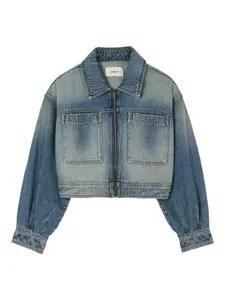 Куртка на молнии с накладными карманами Ba&Sh, синий