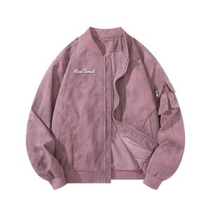 Куртка Unisex Stand Collar Fleece lined VanCamel, фиолетовый