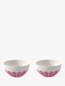 Набор пиал Villeroy & Boch Fleur Couleur, 2 предмета, 430 мл, розовый