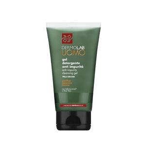 MANN Очищающий гель для жирной кожи с фруктовыми кислотами и гиалуроновой кислотой 150 мл Dermolab